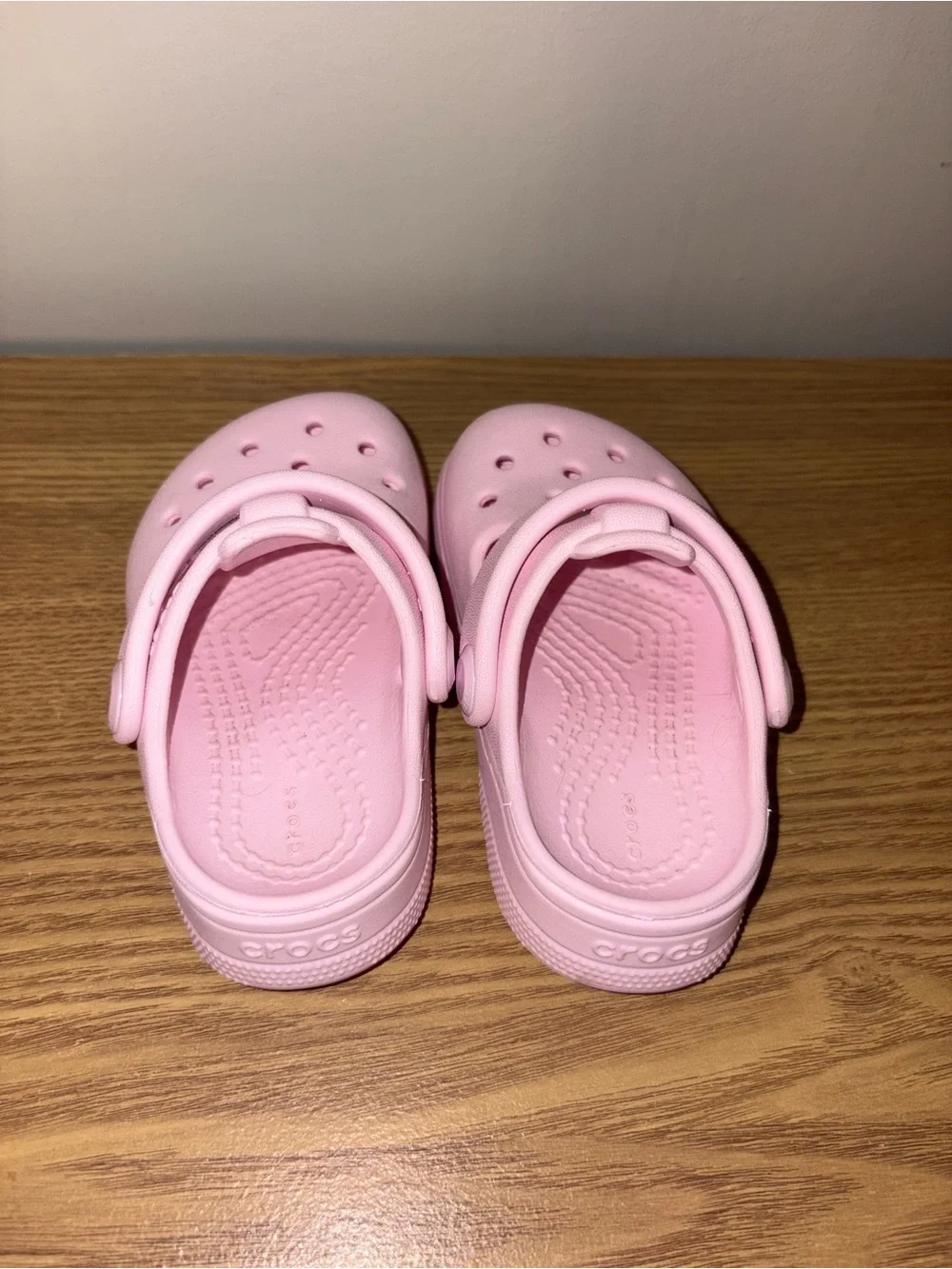 CROCS Kids Light Pink Clog Sandals with Backstrap